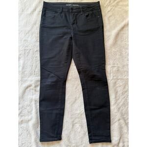 Old Navy Rockstar Black Pants Size 12 Mid Rise